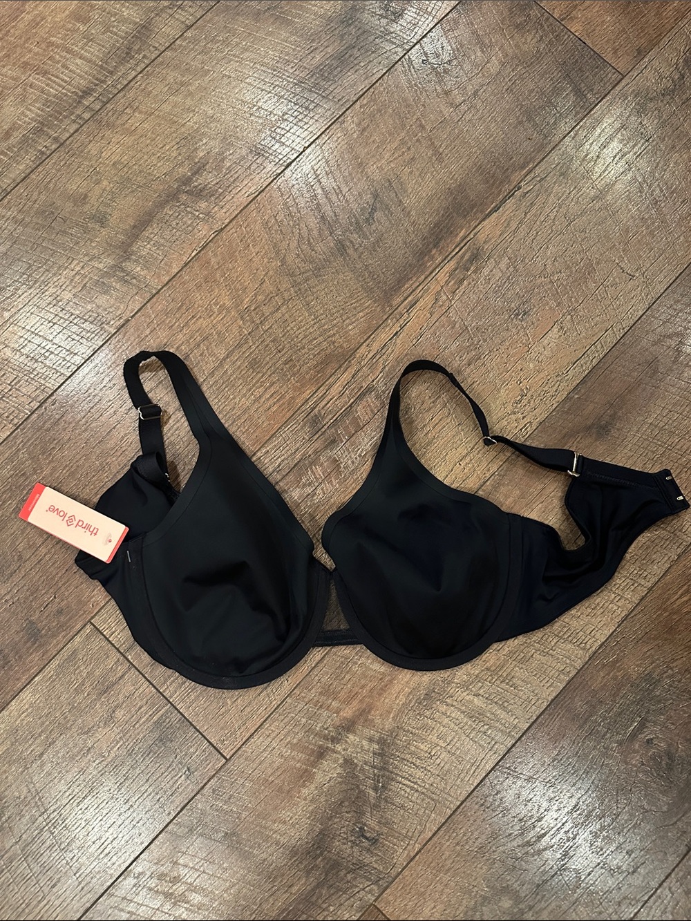 Bali Black Underwire Smooth Full Coverage Bra